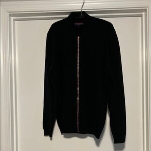 Black Full-Zip Women’s Black Sweater